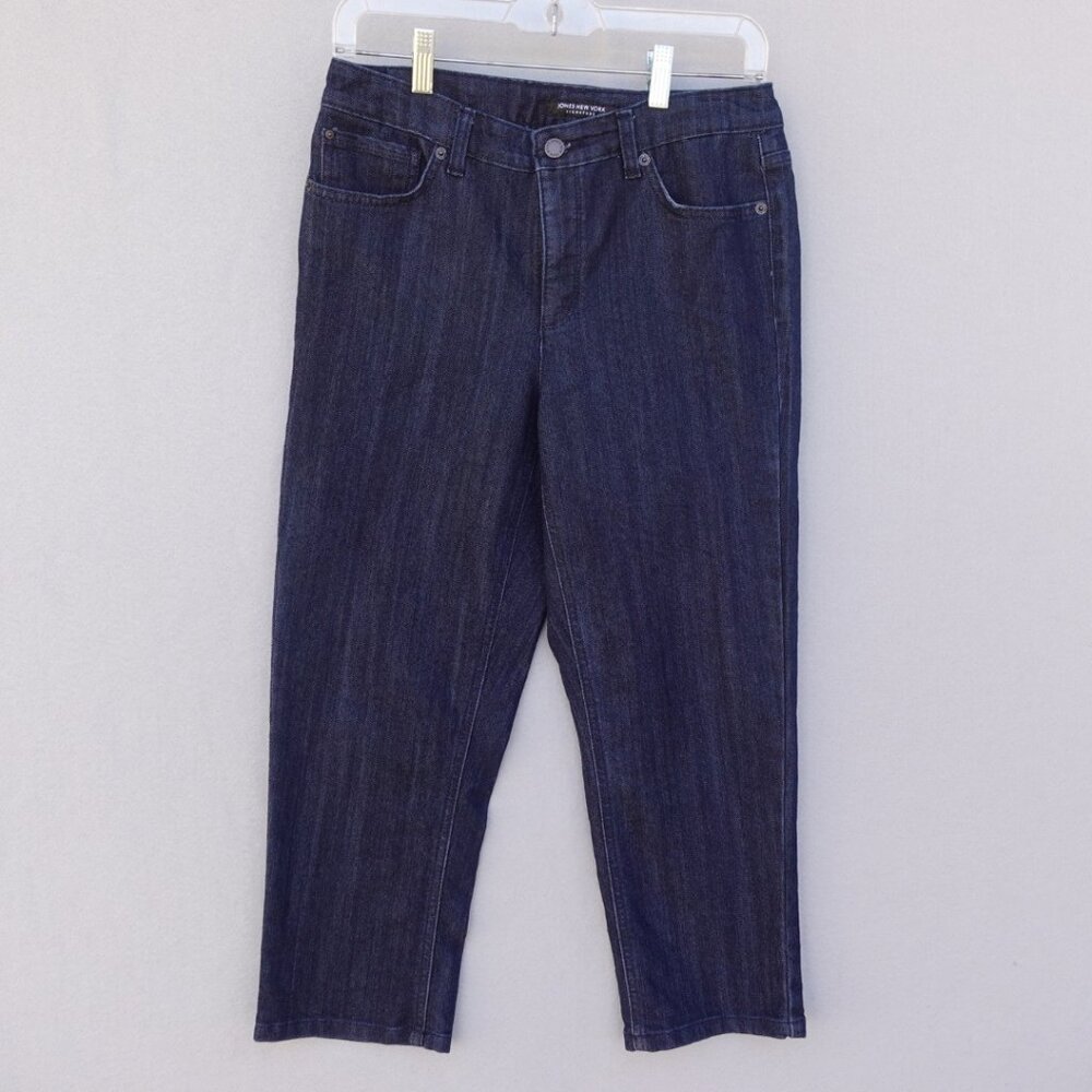 Jones New York Signature Women's Size 6 Dark Wash Straight Leg Jeans